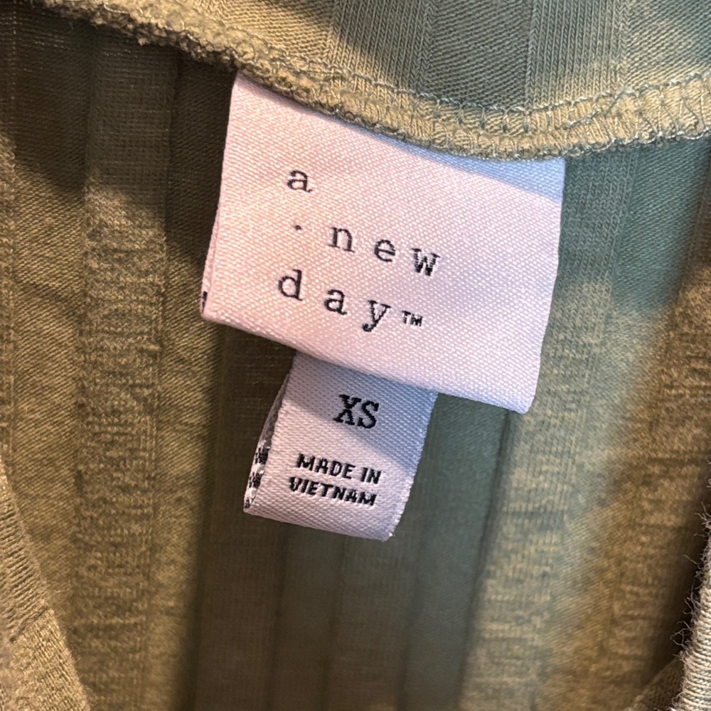 a new day Olive Ribbed Tank Top - Picture 4 of 4